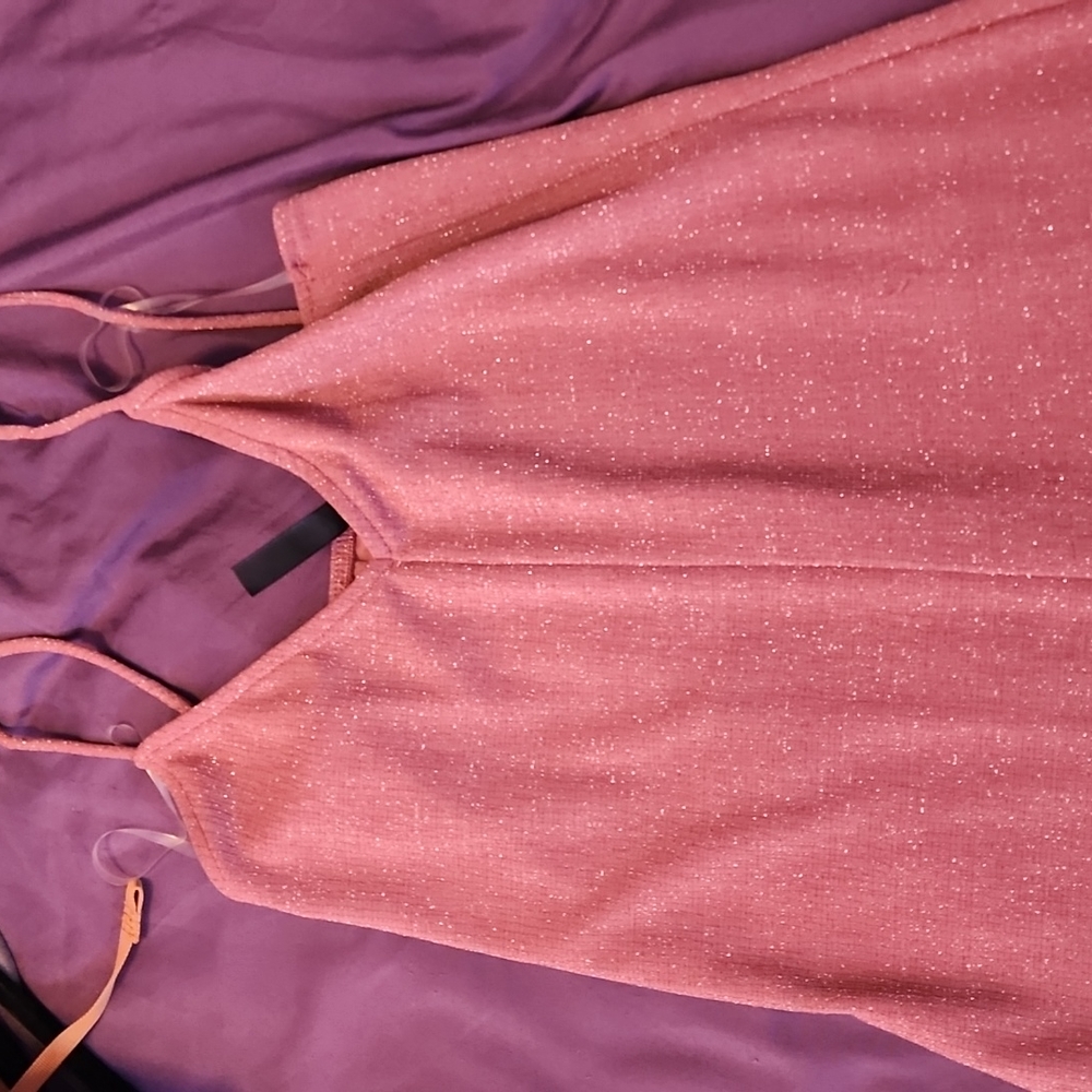 Halter tie, one piece, jumpsuit,  with glitter